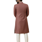 Classic Rosewood Achkan for Men | Elegant Ethnic Wear | Jaipurio